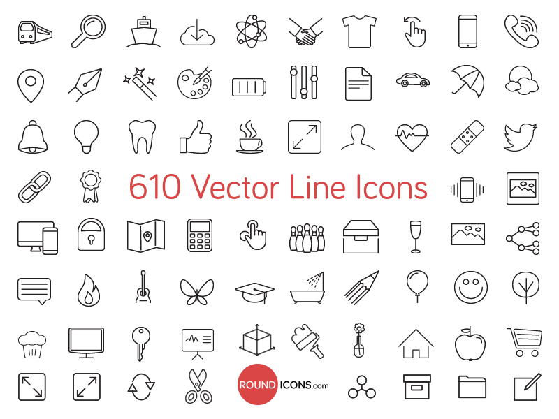 vector icons set