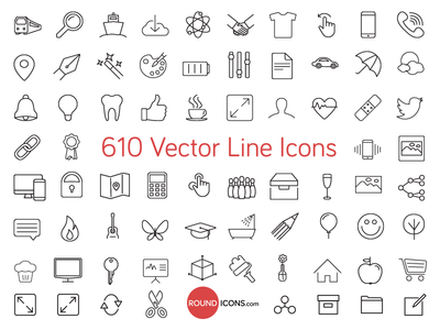 Ios7 Vector Line Icons Set 2 by Ramy Wafaa on Dribbble