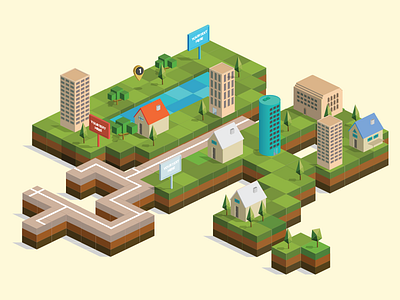 Isometric City Builder Vector Pack builder building city cubes elements illustrator isometric map vector