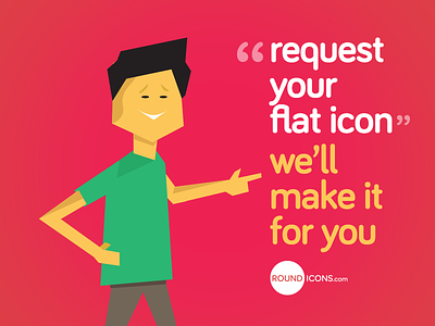 Free Flat Icons Request post colorful custom design flat free icon icons iconset request round vector web