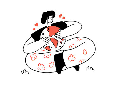 World love illustration