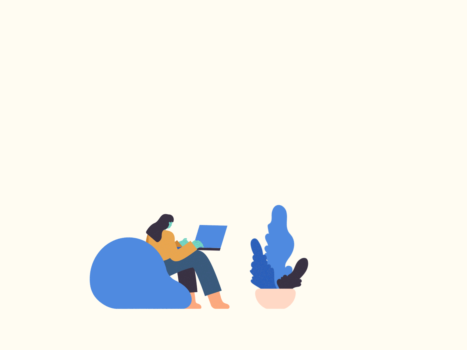 Group Chat animated illustration