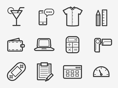 Boldicons 1000 Outline Icons clean icons iconset ios line outline stroke ui vector web icons
