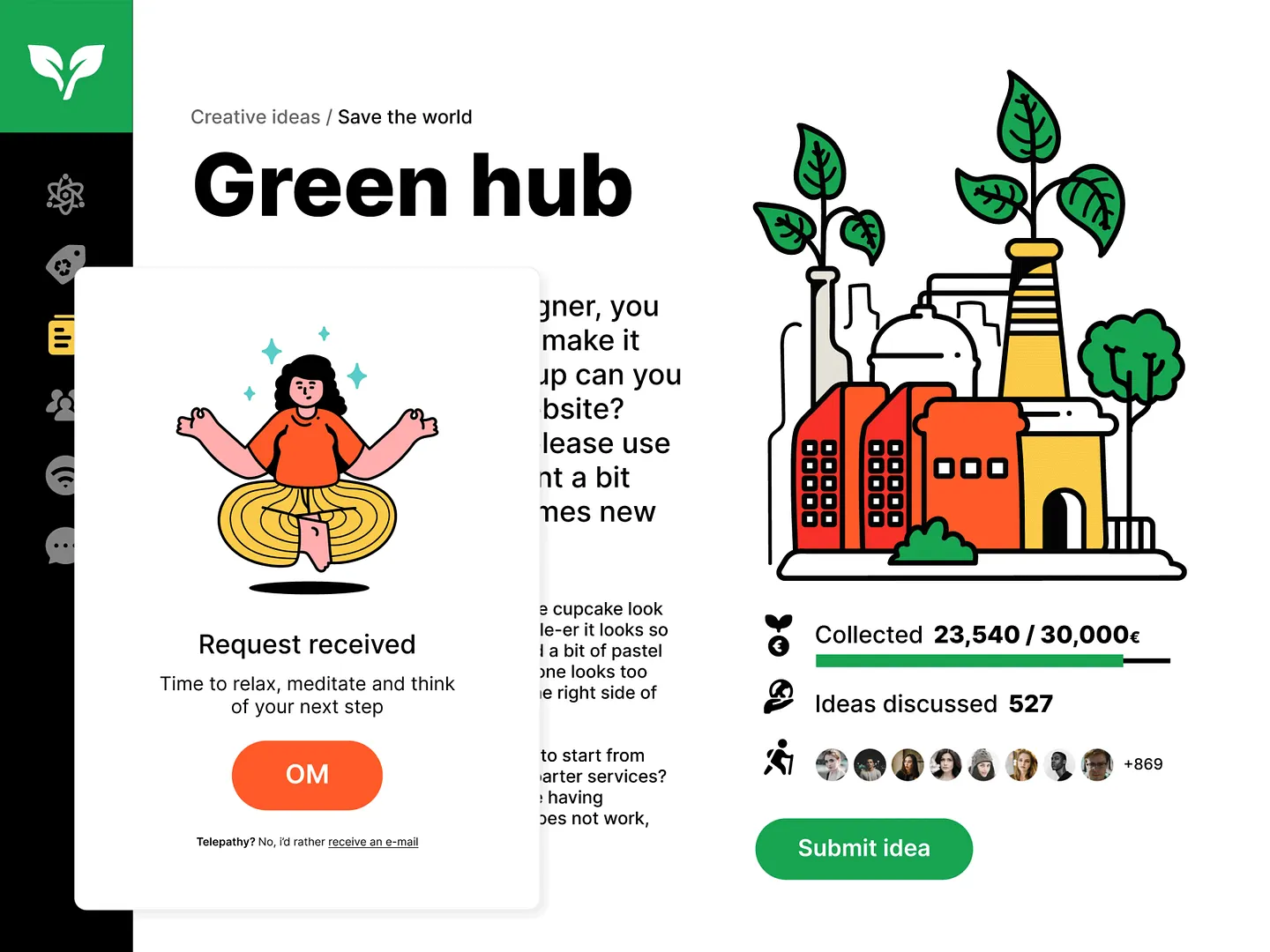 Creative Mini Illustrations for Environmental Websites