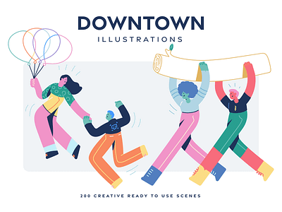 Downtown illustrations