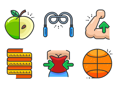 Healthy Life And Training Icons diet download healthy icon pack icon set icons sports training