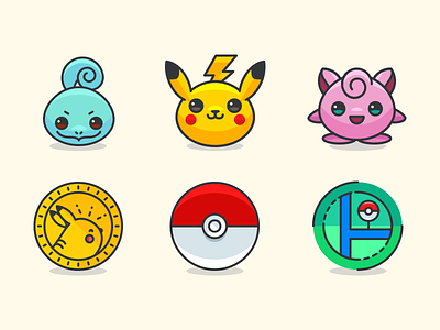100 Free Pokémon Go Icons app application filled free icon icon set icons outline pikachu pokemon go pokémon vector