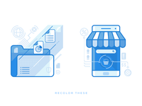 Splash Illustrations Icons