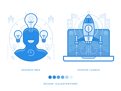 Startup Icon Illustrations