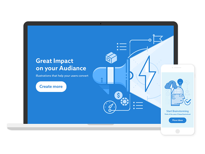 Vector Illustrations Website Design