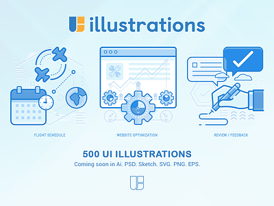Ui illustrations Project design guide illustrations mobile pages ui ux vector website