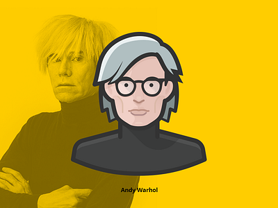 Andy Warhol Avatar Icon andy warhol avatar color filled free freebie icon icons outline