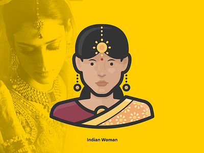 Indian Woman Avatar Icon Freebie