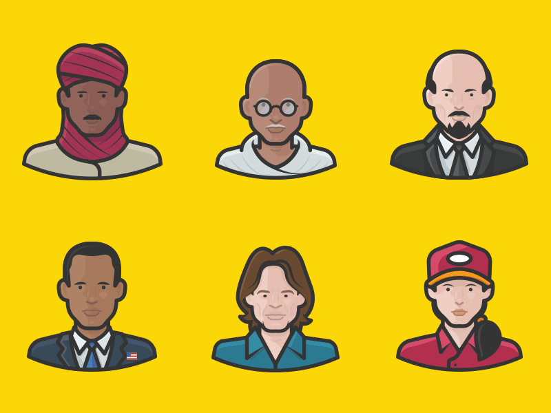 30 Free Diversity Avatar Icons