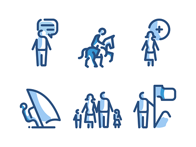 People Line Icons