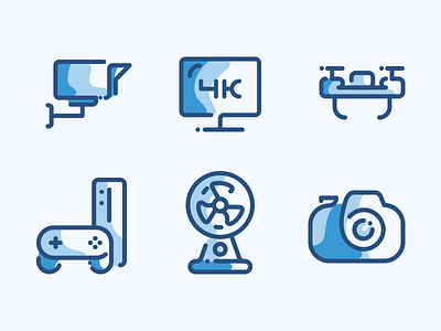 Electronic Devices Line Icons