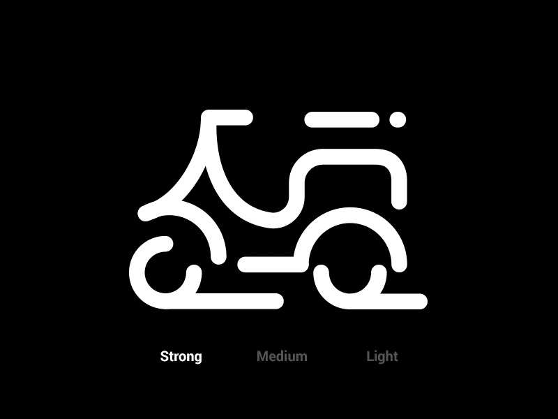 Minimal Line Icons Stroke bike icon pack icons line minimal outline shipping stroke transportation