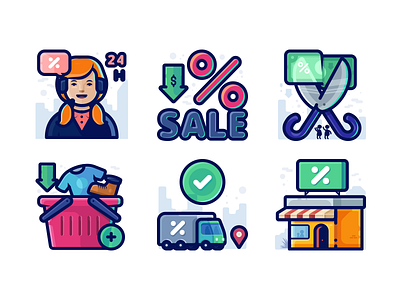 Black Friday Shopping Icons