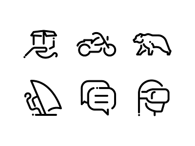 1000 Minimal Line Icons animalss chat delivery icon icon set icons line logiditcs minimal outline sports virtual reality vr