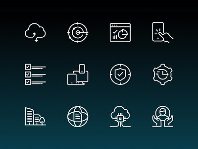 Netskope custom icons branding custom icon icon set iconography icons internet line security ui vector website