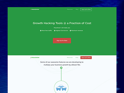 Mountnow Pre Launch Landing Page beta sign up landing page mountnow pre launch
