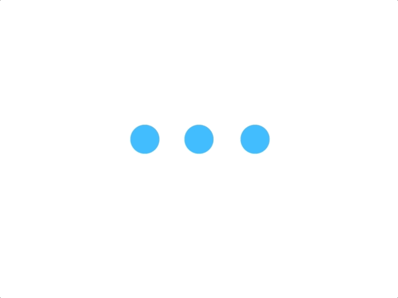 Micro Interactions - Loading Dots blue dots loading micro interaction