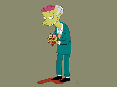 Mr Burns Illustration illustration illustrator simpsons vector art