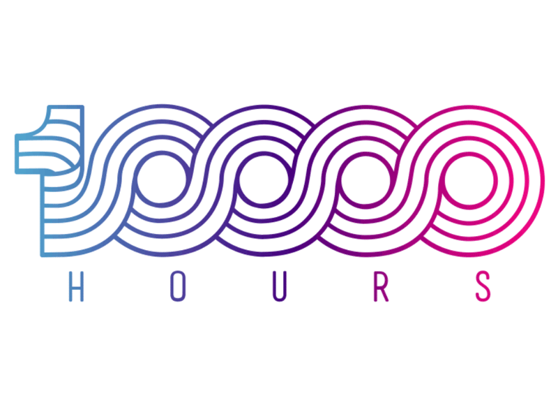 giffy 10k animated circle design gif gradient hours number ten thousand type typography