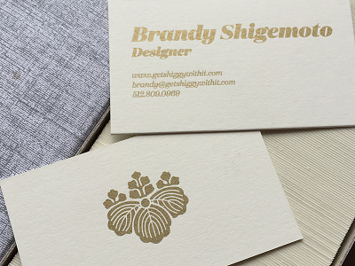 branding branding business business card cards gold logo personal screen print type