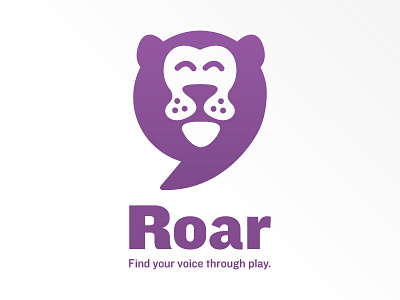roar final animal bubble children illustration lion logo play quote roar safari speech voice