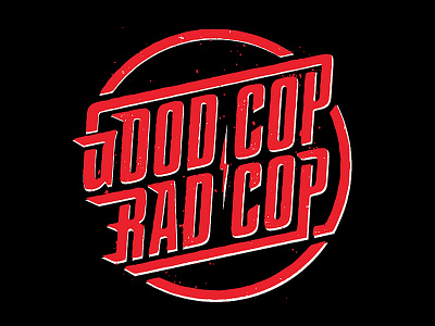 Good Cop Rad Cop band distress good cop rad cop logo rock vector