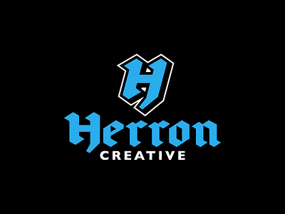 Herron Creative Logo Design blackletter lettermark logo monogram type