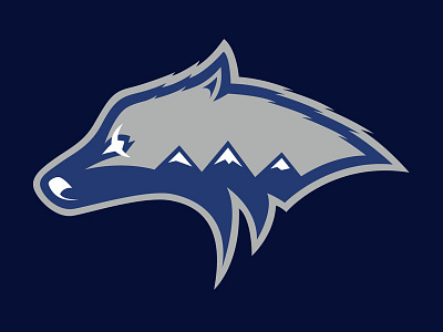 Dribbble Debut - Anchorage Wolves alaska anchorage branding hockey logo nhl sports wolves