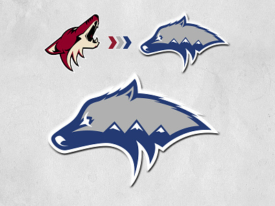 Anchorage Wolves - NHL Team Concept alaska anchorage coyotes hockey ice mountains nhl sports team wolf wolves