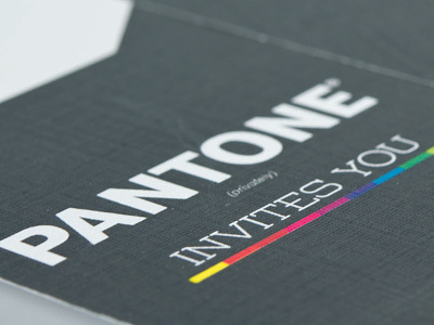 Pantone Invitation color design exhibition invitation london museum pantone