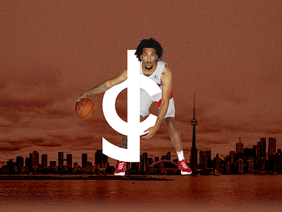 Justin Champagnie ✦✦✦ Brand Identity Concept athlete basketball logo penny pitt raptors toronto