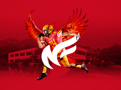Northgate Flames ✦✦✦ Brand Identity Concept bird flames lettermark logo phoenix sports