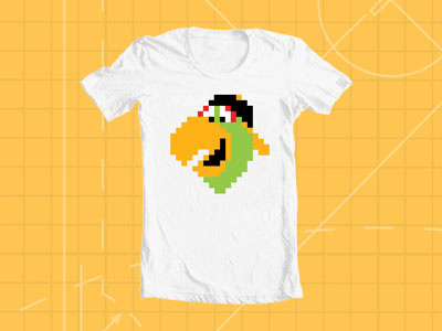 Pittsburgh Pirates Pixelated Parrot FSF free freelance friday hometown parrot pirates pittsburgh pixel shirt