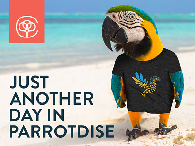 Tropical Paradise - 5 Days Left bird bureau cotton feathers paradise parrot shirt tri blend tropical tropics