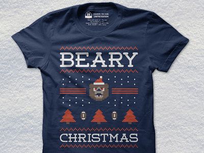 Beary Christmas - Closeup bears chicago christmas football holiday nfl shirts sports sweater