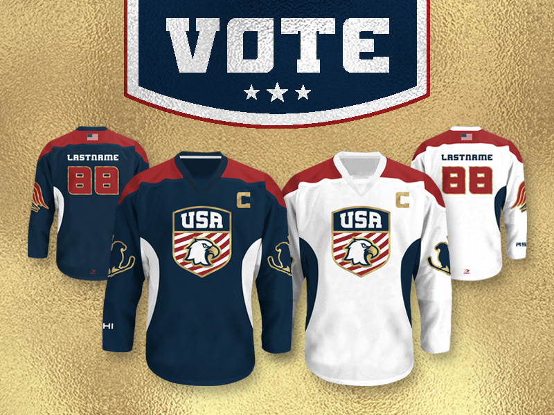 Vote Daily USA Hockey Jersey Design Contest by Dylan Winters on Dribbble