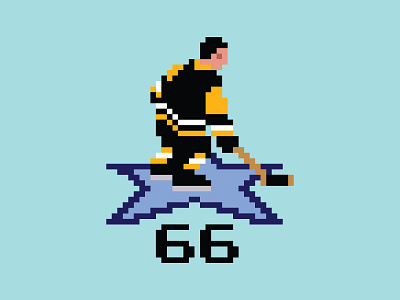 Super Mario 66 8 bit hockey lemieux mario nhl nhl94 pixel sports