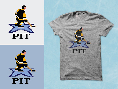 Pittsburgh '94 8 bit hockey nhl 94 pens pittsburgh pixel sports video games