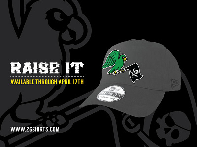 Raise It - Dad Hat baseball bird cap flag hat illustration mlb parrot pirates pittsburgh sports