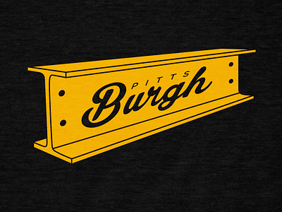 Pittsburgh 70s ibeam pa pennsylvania pittsburgh steel steelcity typography