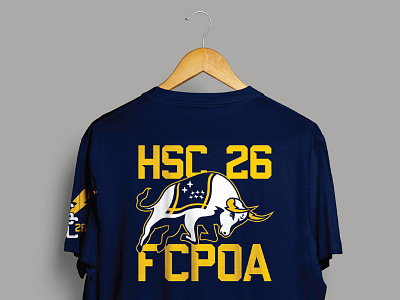 HSC 26 Chargers Shirt - Back bolt bull chargers helicopters lettermark lightning logo military navy shirt thunder