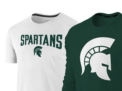 Michigan State Spartans - Concept Mark - Apparel basketball football logo michigan spartans sports state university