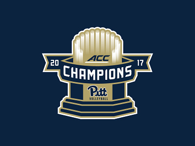 2017 ACC Champions Logo - Pitt Volleyball acc champions logo panthers pitt pittsburgh trophy