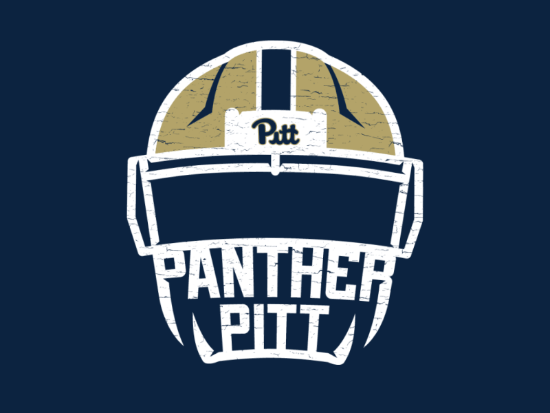 The Panther Pitt acc football helmet logo panthers pitt pittsburgh teeth