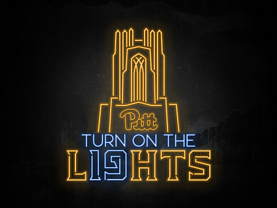 TURN ON THE L19HTS acc cathedral football hashtag logo panthers pitt pittsburgh recruiting